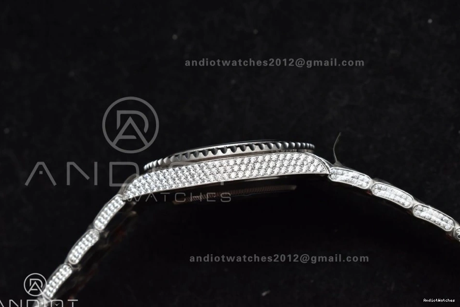 SS Submariner Dial Blue On VR Edition AMGF Best Full On Chic 1149 Diamonds 40mm Bracelet 1202